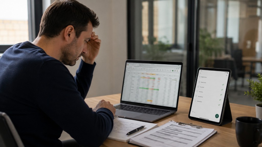 Waarom bedrijven stoppen met Excel: spreadsheet versus digitale checklist